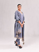 Gota Patti Straight Suit Silk Dupatta Set